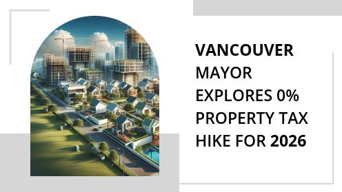 Vancouver Mayor Explores 0% Property Tax Hike for 2026